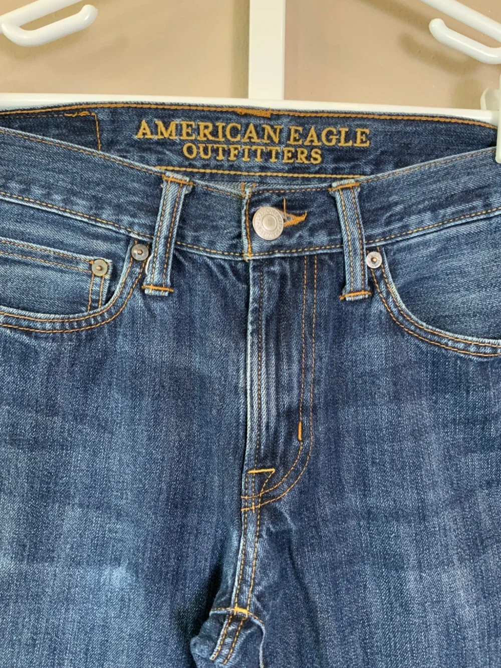American Eagle Distressed Wash Slim Jeans